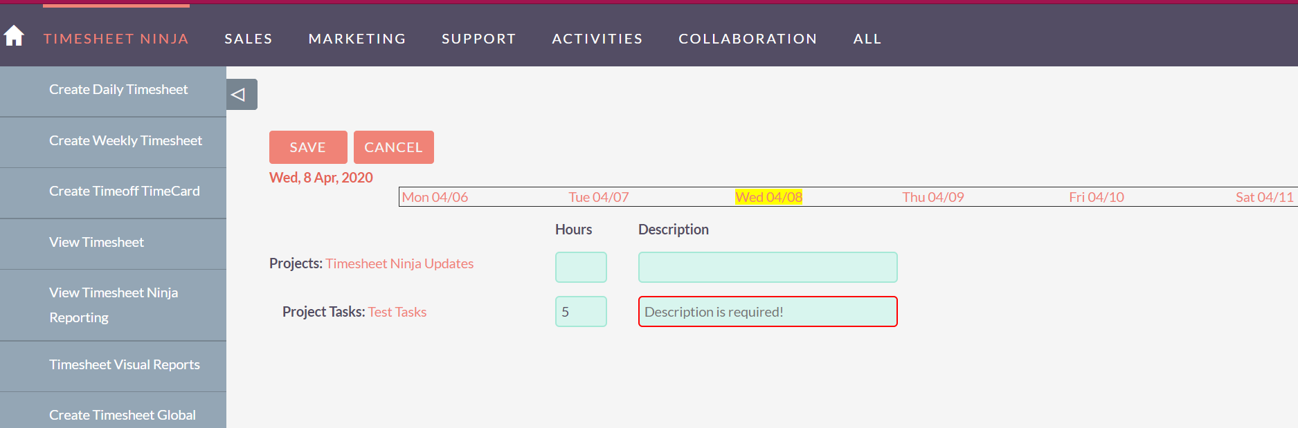 Timesheet Ninja Enterprise | SuiteCRM Module